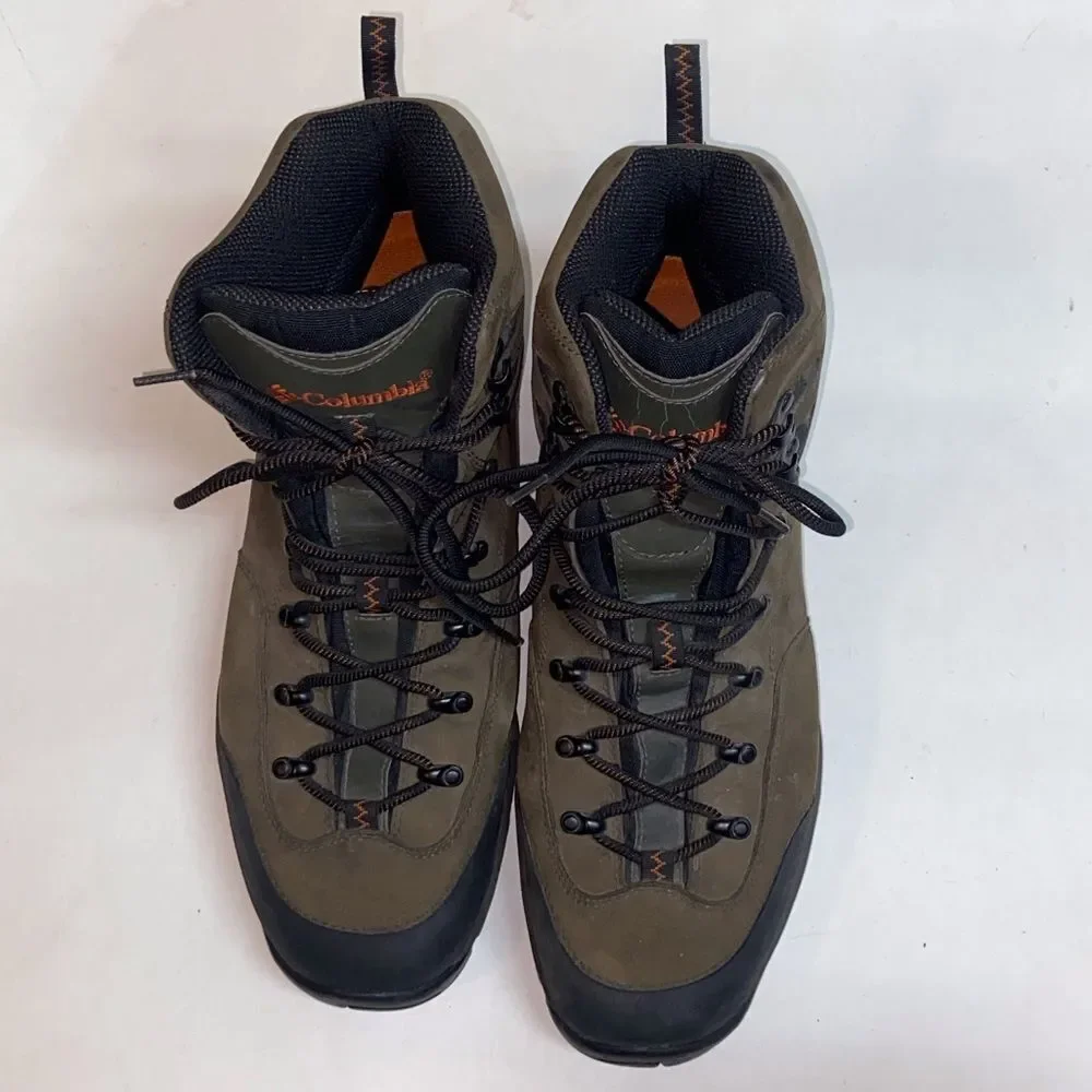 Columbia Men's Green and Black Outdoor Boots Gray Green Black Size 14.0 USA
